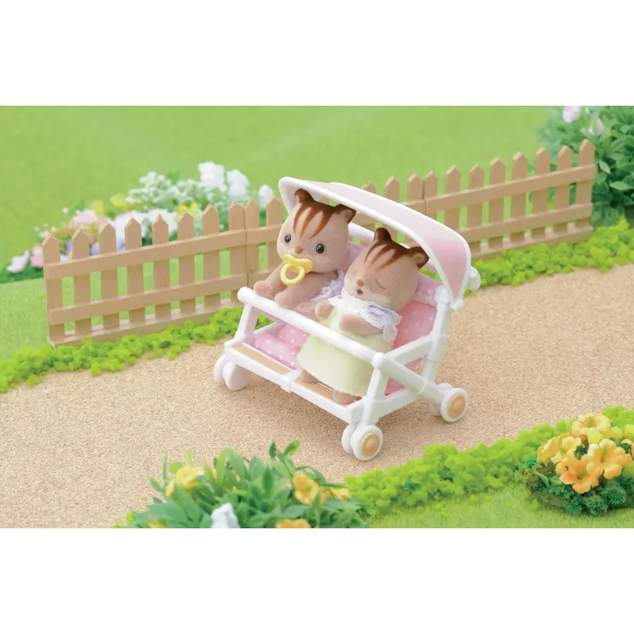 Sylvanian Families® Möbelset Zwillingskinderwagen