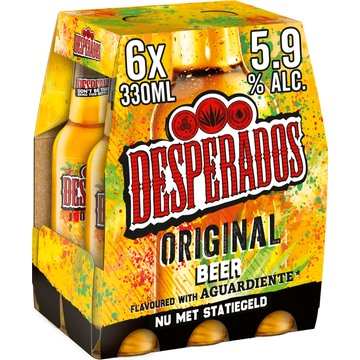 Desperados Original Bier Fles 6 x 330ml