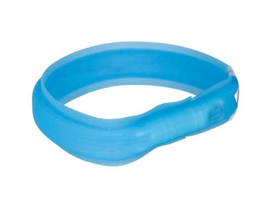TRIXIE - Harnais de sécurité enfant Bande de lumière éclair à alimentation usb m-l 50 cm bleu