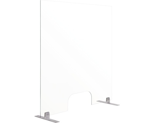 Frameloze toonbankdisplay, hygiënebeschermingsglas 60x90 cm