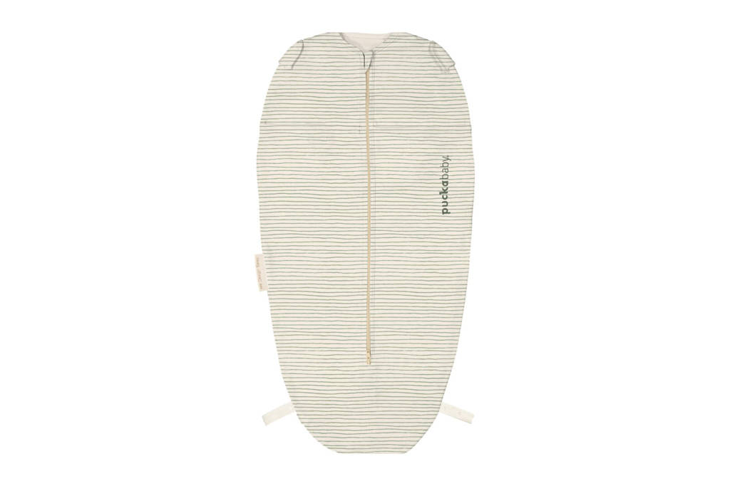The Original Mini inbakerslaapzak Green Stripes 3-6 mnd