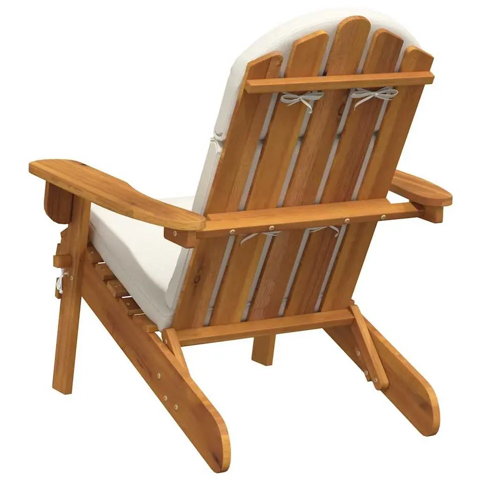 vidaXL - Adirondack tuinstoel - Kussens - Bruin - Acaciahout