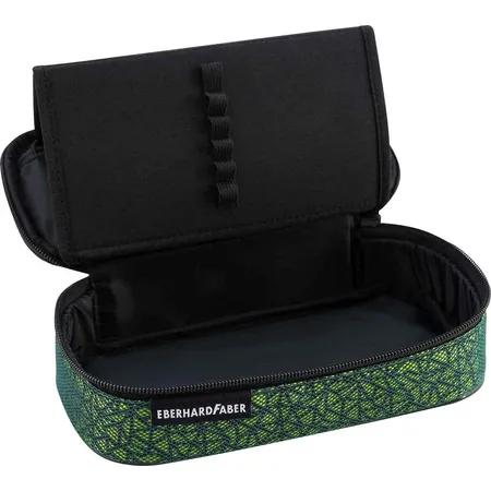 Eberhard Faber X-Style Pro Jumbo Schlamperbox in Grün-Blau, mit Reißverschluss