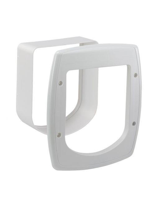 Ferplast Tunnelbuis Swing Microchip - Kattenluik - 22.5x16.2x25.2 cm Wit