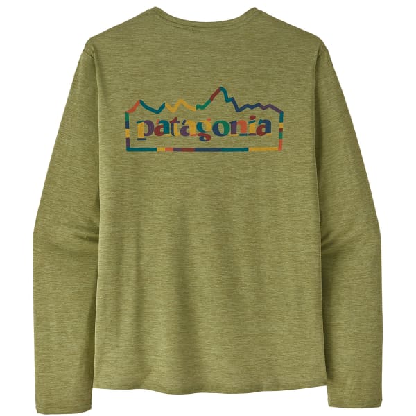 T-shirt randonnée PATAGONIA M'S L/S CAP COOL DAILY GRAPHIC SHIRT UNITY FITZ UNITY FITZ: BUCKHORN GREEN X-DYE