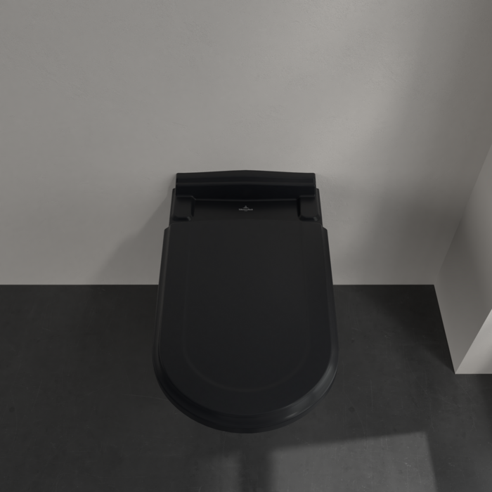 Villeroy & Boch Hommage hangend toilet CeramicPlus zwart mat