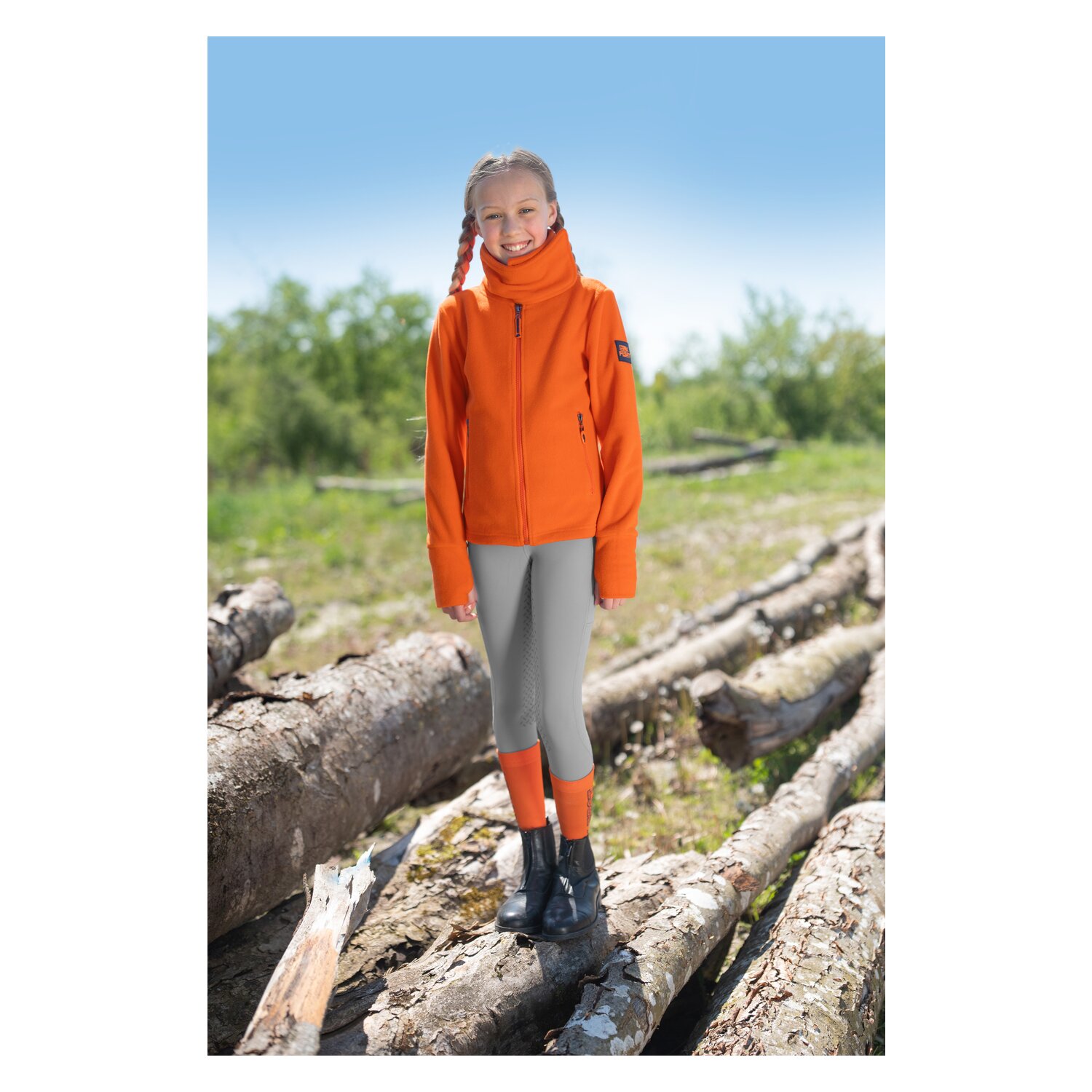 black forest kids Thinsocks  - red orange