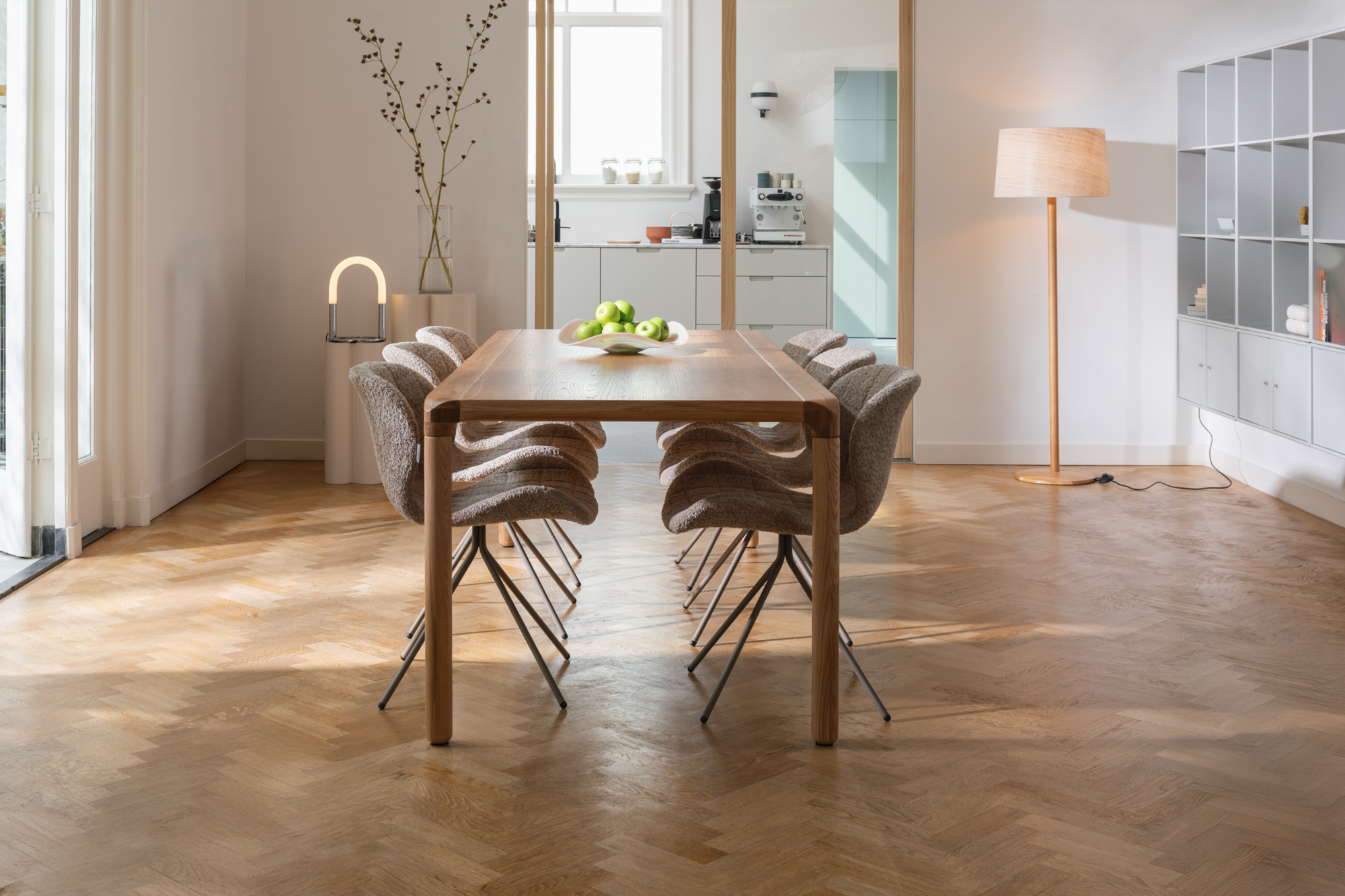 Eettafel Storm walnoot 220 x 90 cm