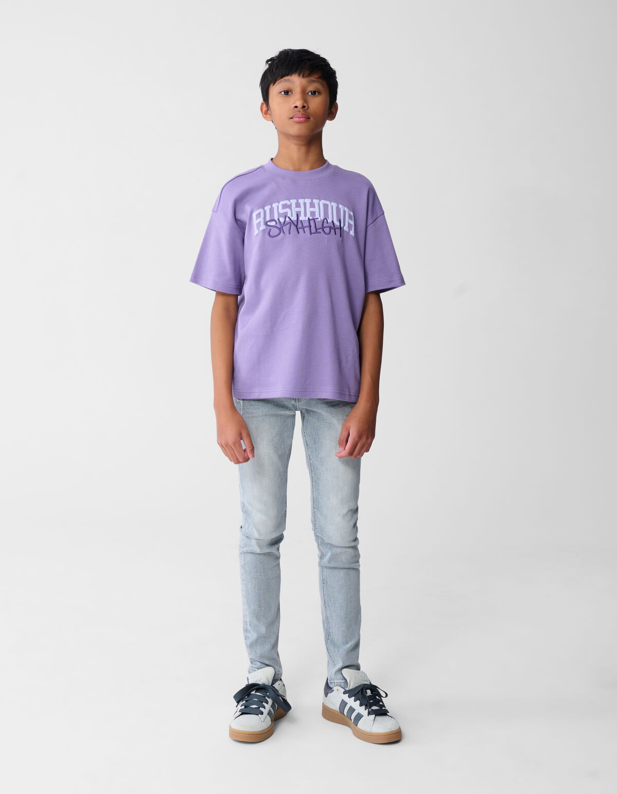 Tapered Fit Jeans Grijs