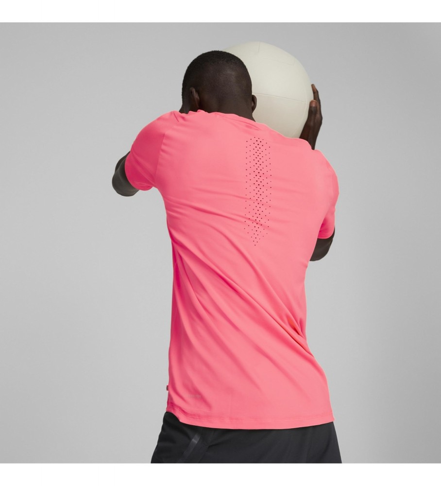 Camiseta Puma Cloudspun para corrida rosa