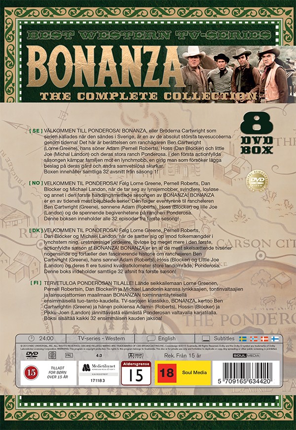 Bonanza - Sæson 1 - DVD