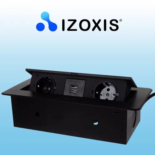 Stikkontakt skjult i toppen - dobbel Izoxis 21446