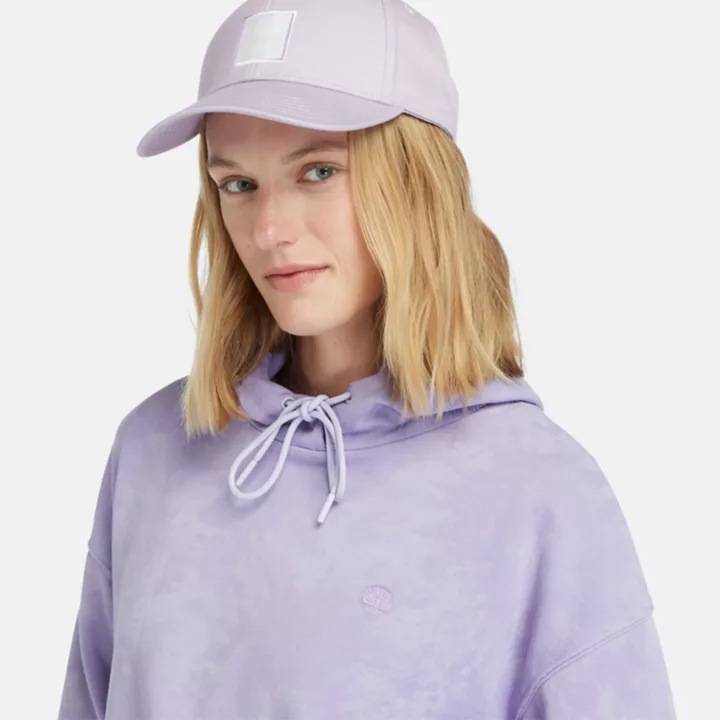 Sweat à capuche tie & dye saisonnier pour femme en violet