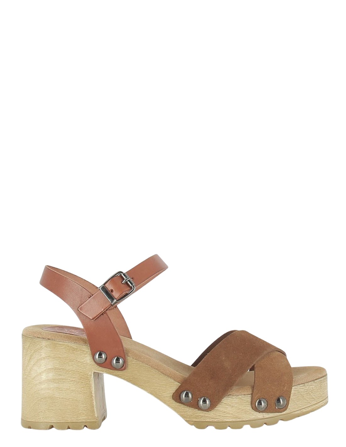 porronet Sandales à Talons femme Salma cuir marron
