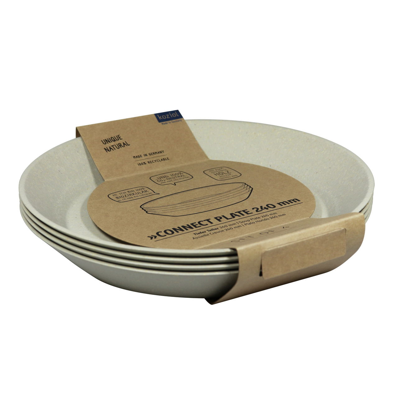 Koziol Tiefer Teller 4er-Set