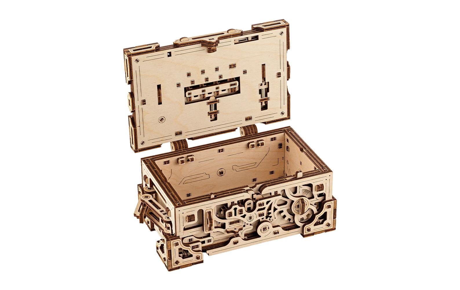 Bausatz Enigma TruheRätselbox 3D Bausatz aus Holz