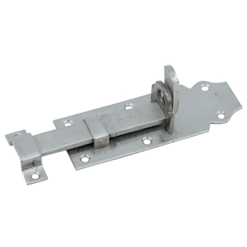 Hangslotschuif Vlak RVS 120 mm