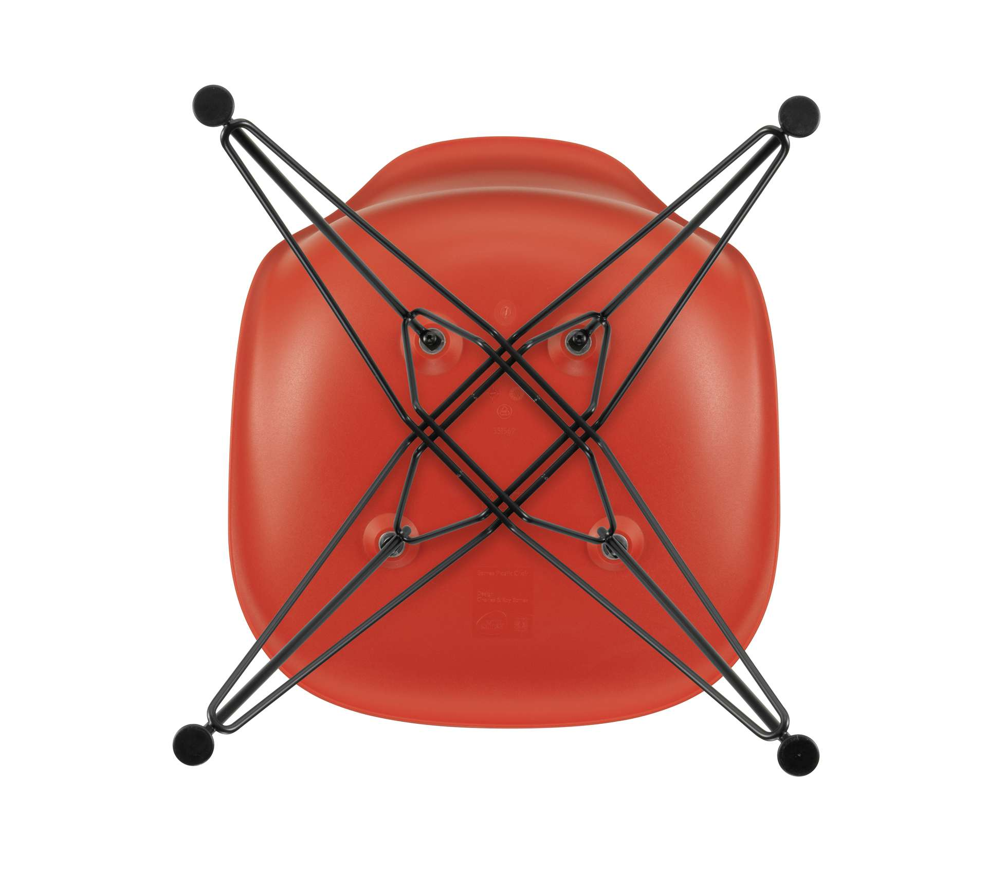 UCBL_Eetkamerstoel DSR basic dark poppy red/ hopsak red