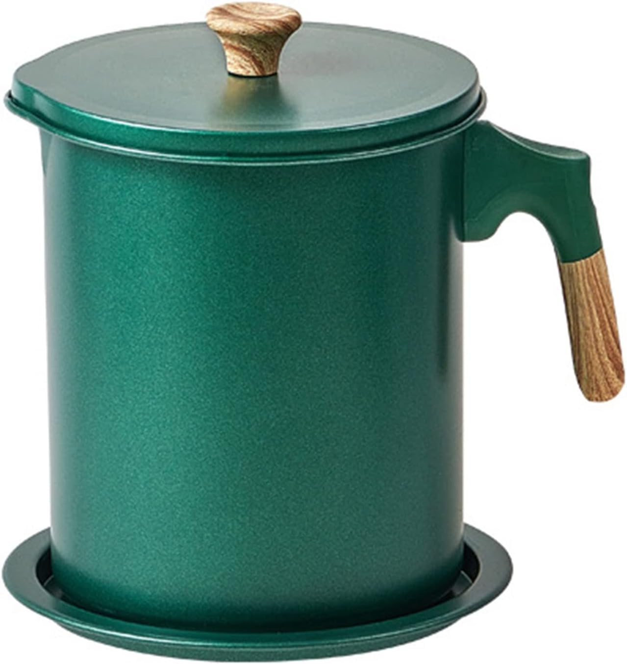(1.4L) Öl Aufbewahrungs Behälter Speiseöl Filter Krug Fett Topf mit Filtersieb - Grün