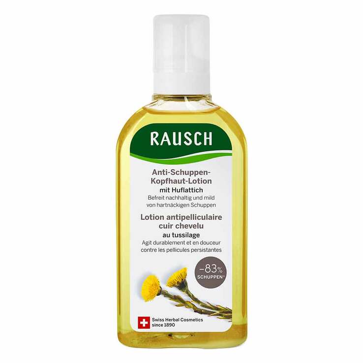 Rausch Anti-Schuppen-Kopfhaut-Lotion + Huflattich, 200 ml