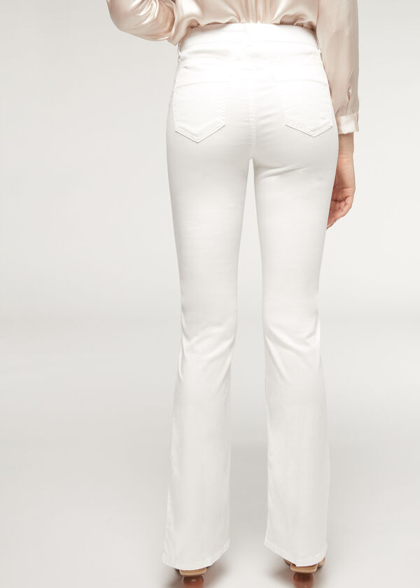 Calça jeans flare Eco Light Denim