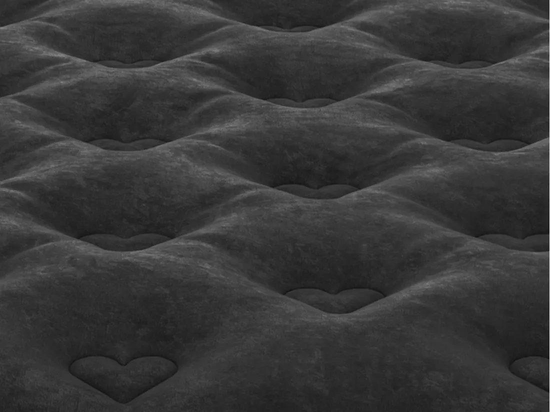 Ensemble 140 x 190 cm sommier coffre naturel clair + matelas ressorts ensachés surmatelas intégré ép.28cm - BLACK DREAM de YSMÉE