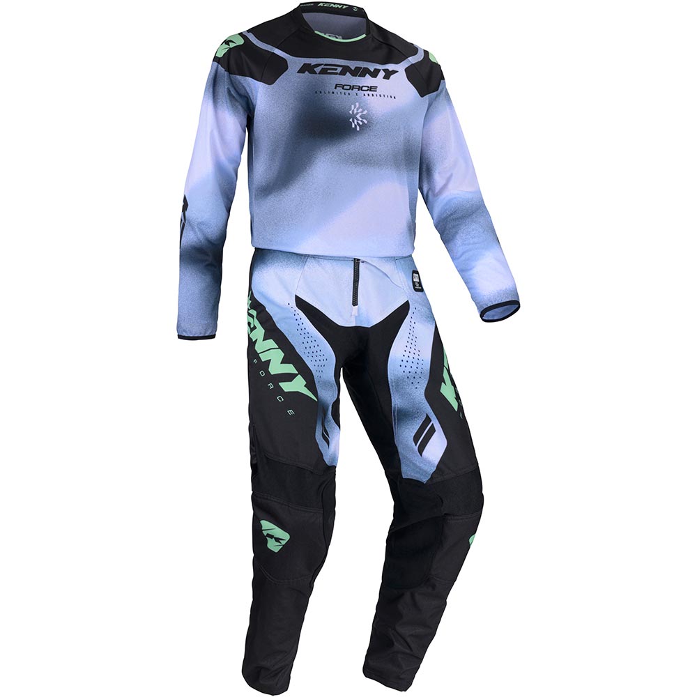 Kenny - Maillot Force Fog Noir / Gris / Blanc / Vert