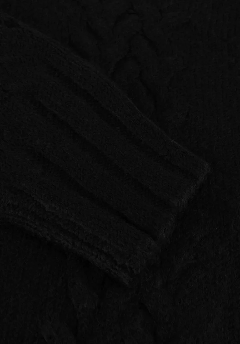 SIMPLE zwarte simple coltrui knit-ac-pl-23-1