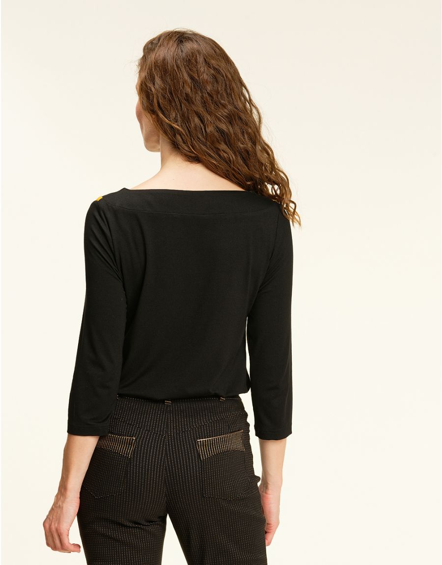 T-shirt bateau noir