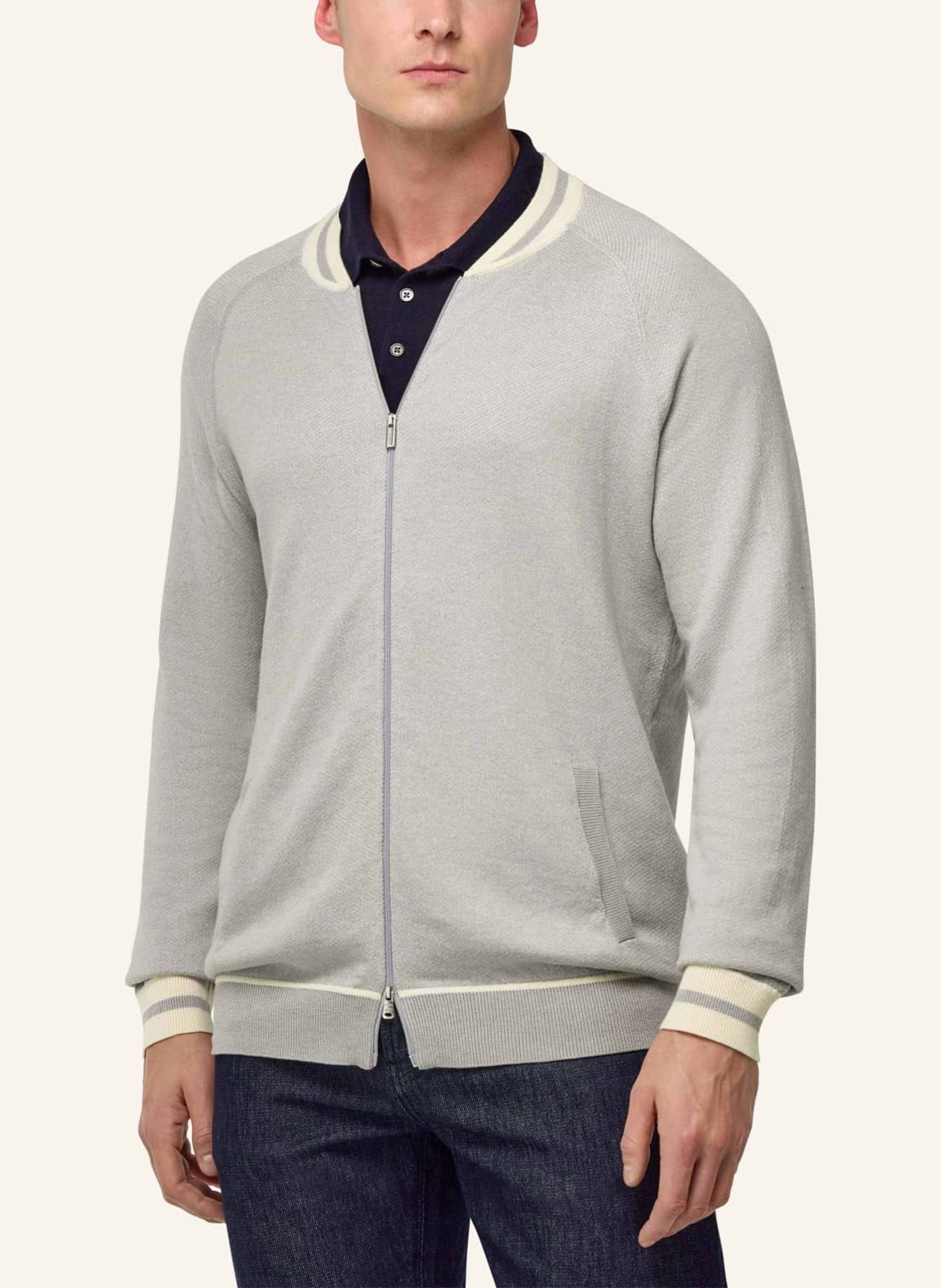 BOGGI MILANO Strickjacke mit Seide