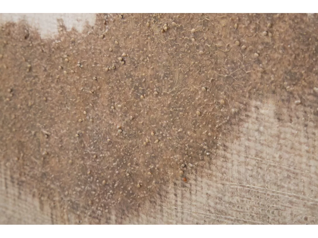 Tableau Mural Artisanal sur Toile - Design Abstrait Cimes de Montagnes - Cadre en Bois de Pin - 80 x 3,7 x 100 cm