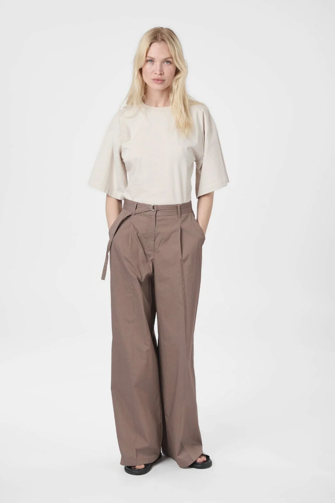 Neo Noir Malba Poplin Pants 165795