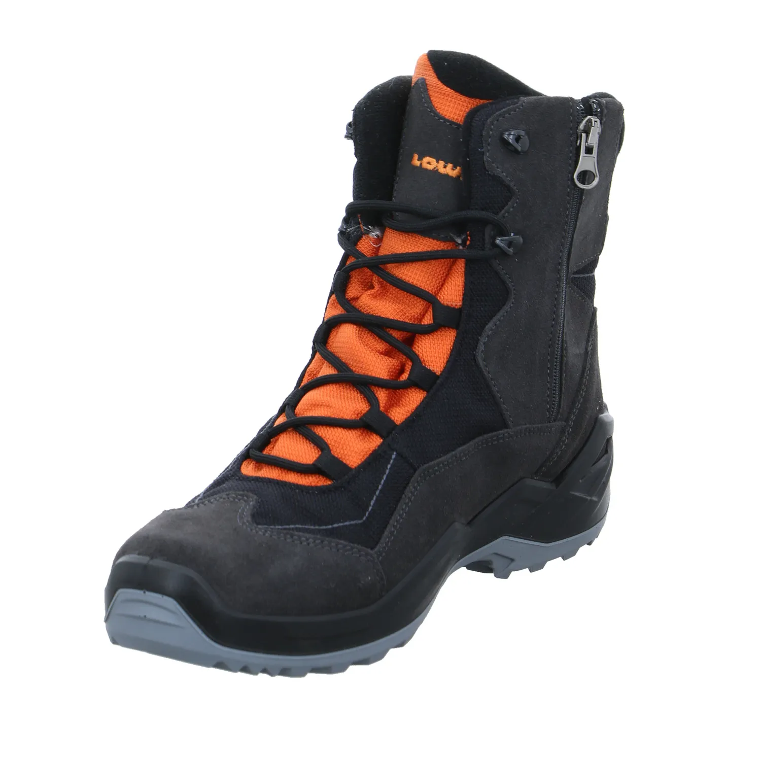 LOWA Jungen- Snowboot Membran Grau Textil  Winter-Sneaker high