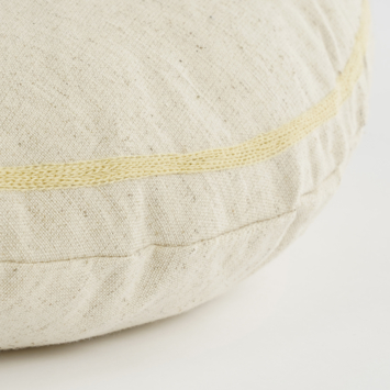 Sierkussen rond lila - h10xd45cm