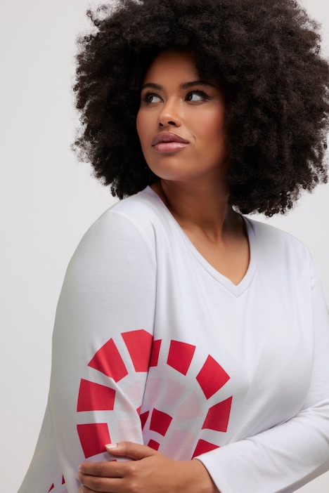 Long-Sweatshirt, Heart, Rundhals, Langarm