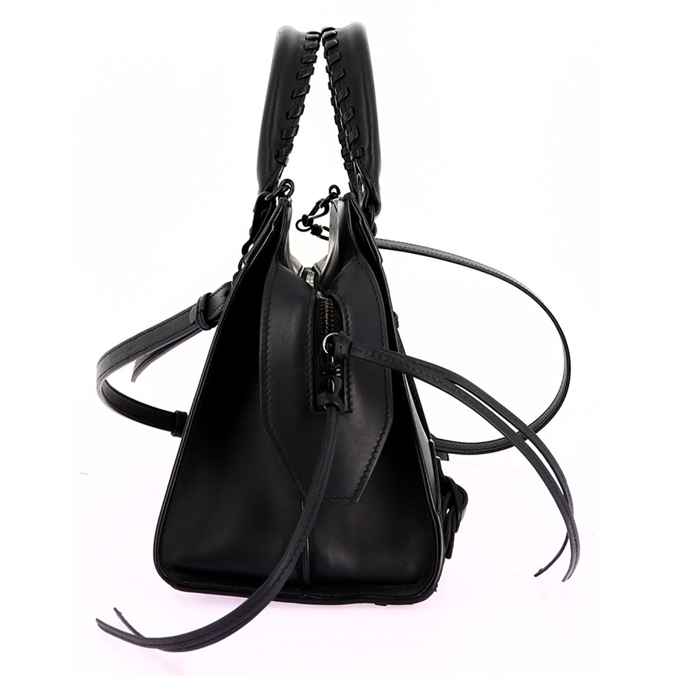 Balenciaga Sac bandoulière Néo Classic en Cuir noir - Très bon état - L.32.5 cm
