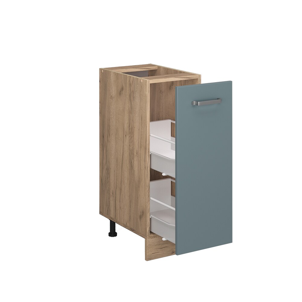 Vicco Apothekerunterschrank Küchenschrank R-Line Solid Eiche Blau Grau 30 cm modern