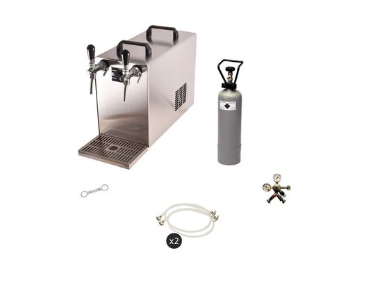 ICH-ZAPFE - Kit Complet Tirage Bière STREAM 50 - Refroidisseur 2 Lignes...