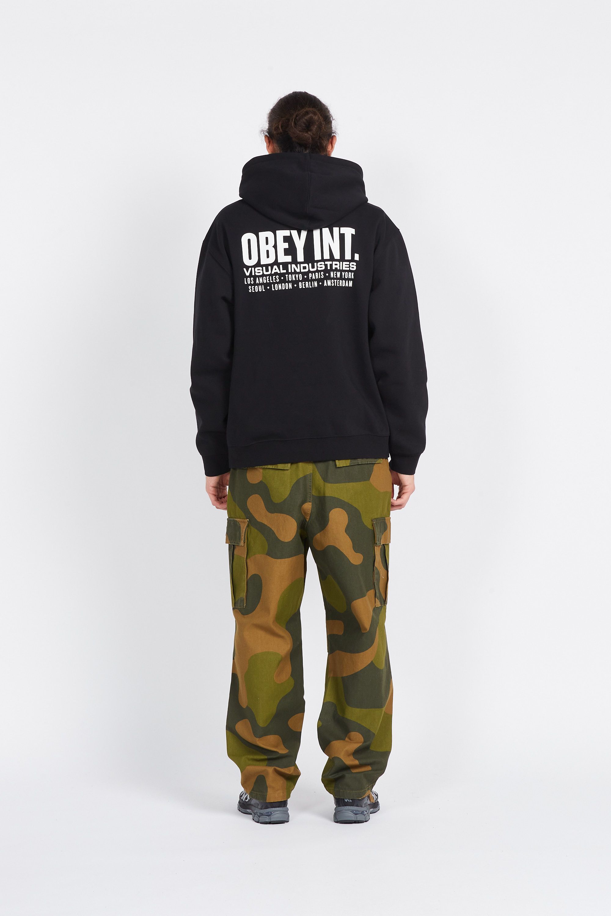OBEY Hoodie OBEY INT. VISUAL INDUSTRIES Noir