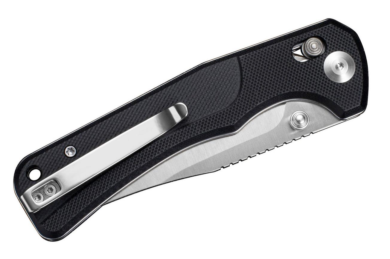 SENCUT Slybolt S25001-1 Satin 9Cr18MoV, Black G10, zakmes