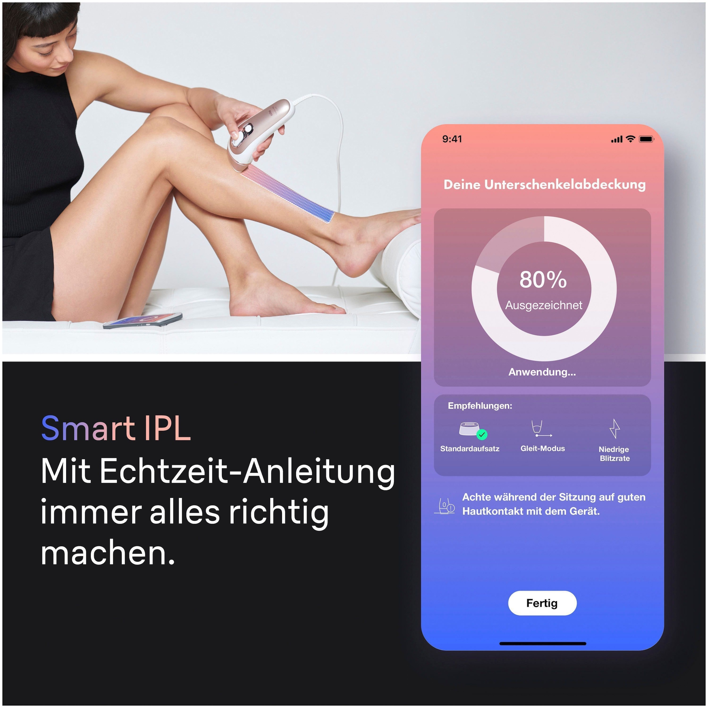 Braun IPL-Haarentferner »Smart Skin i·expert PL7147« 2 Aufsätze für Gesicht & Körper, Venus Rasierer & Aufbewahrungstasche