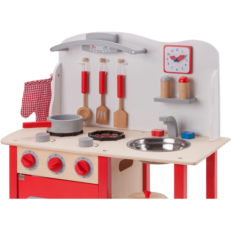 New Classic Toys Spielküche Bon Appetit rot