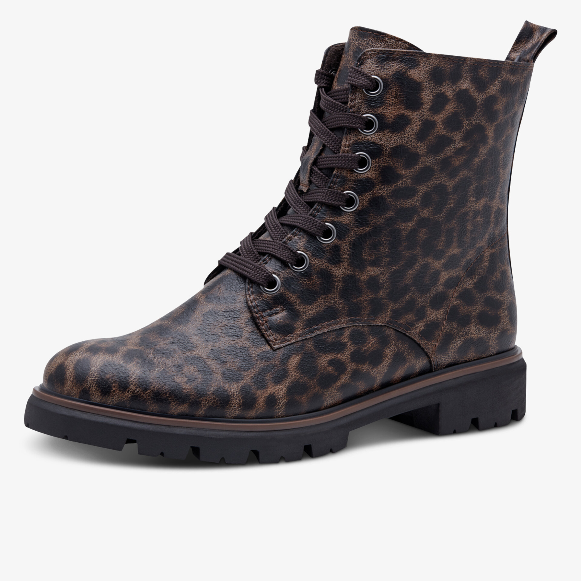 MARCO TOZZI Damen Schnürstiefeletten braun