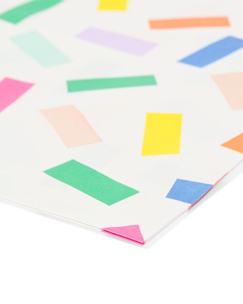 sachets anniversaire papier rayures colorées 8 pièces.
