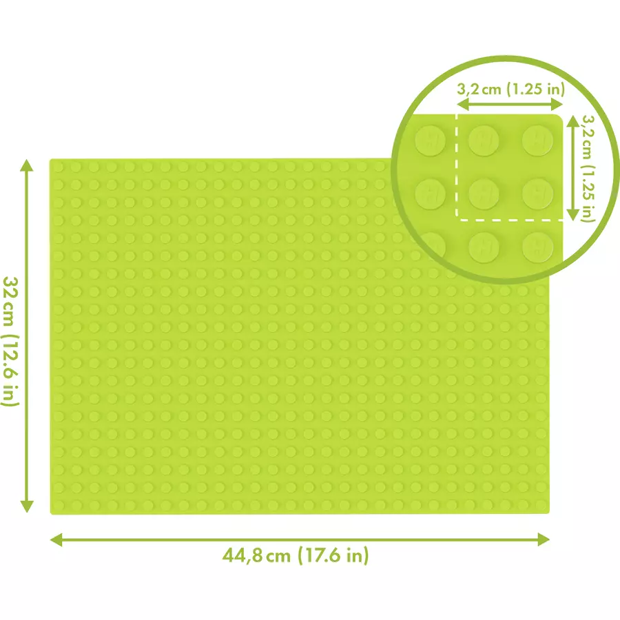 HUBELINO® Bausteine - 560er Grundplatte Grün