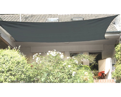 Vierkant zonnescherm, antraciet, met regenbescherming, 240x240 cm