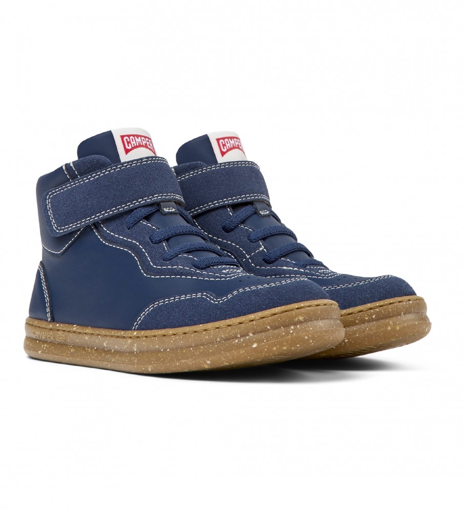 Botas de tornozelo Camper Runner Four em couro azul