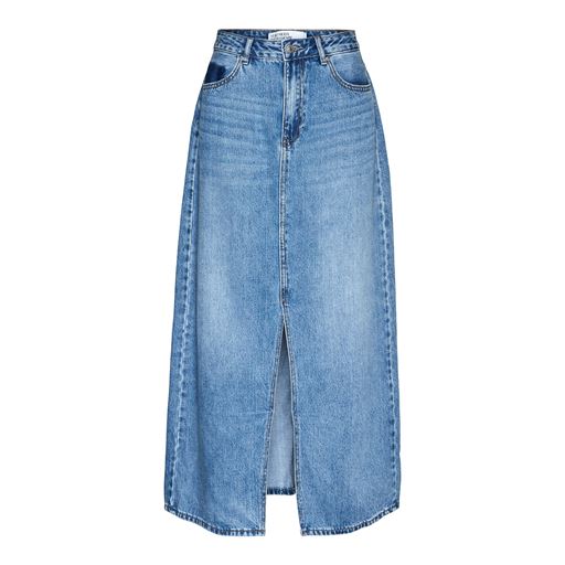Vero Moda Hart Slit Nederdel, Medium Blue Denim, XL