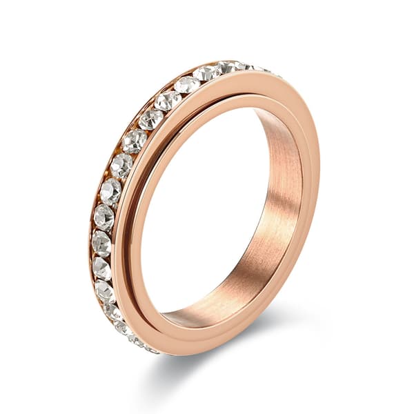 INF Roterbar antistressring Rose gull  19.9 mm