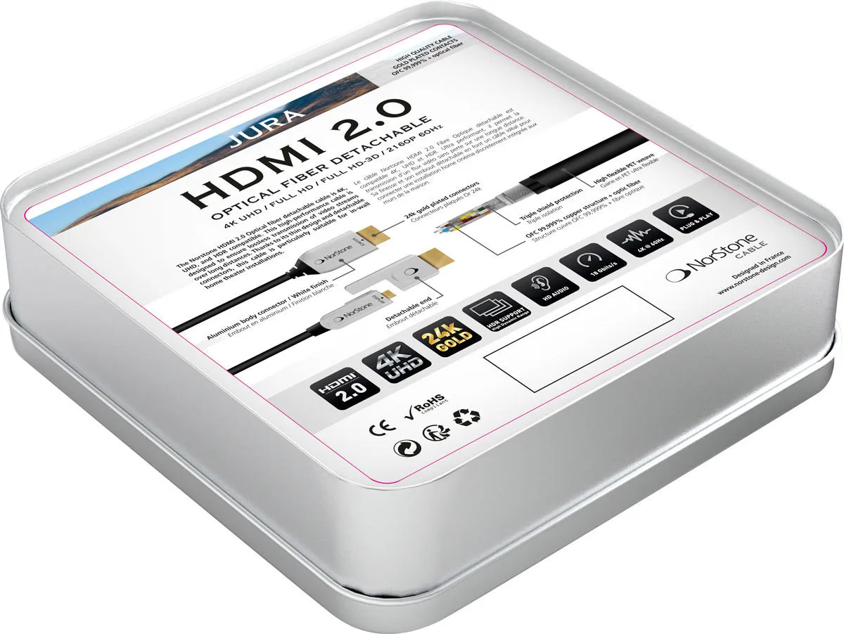 Norstone Jura HDMI-Optic (20 m) Câbles HDMI